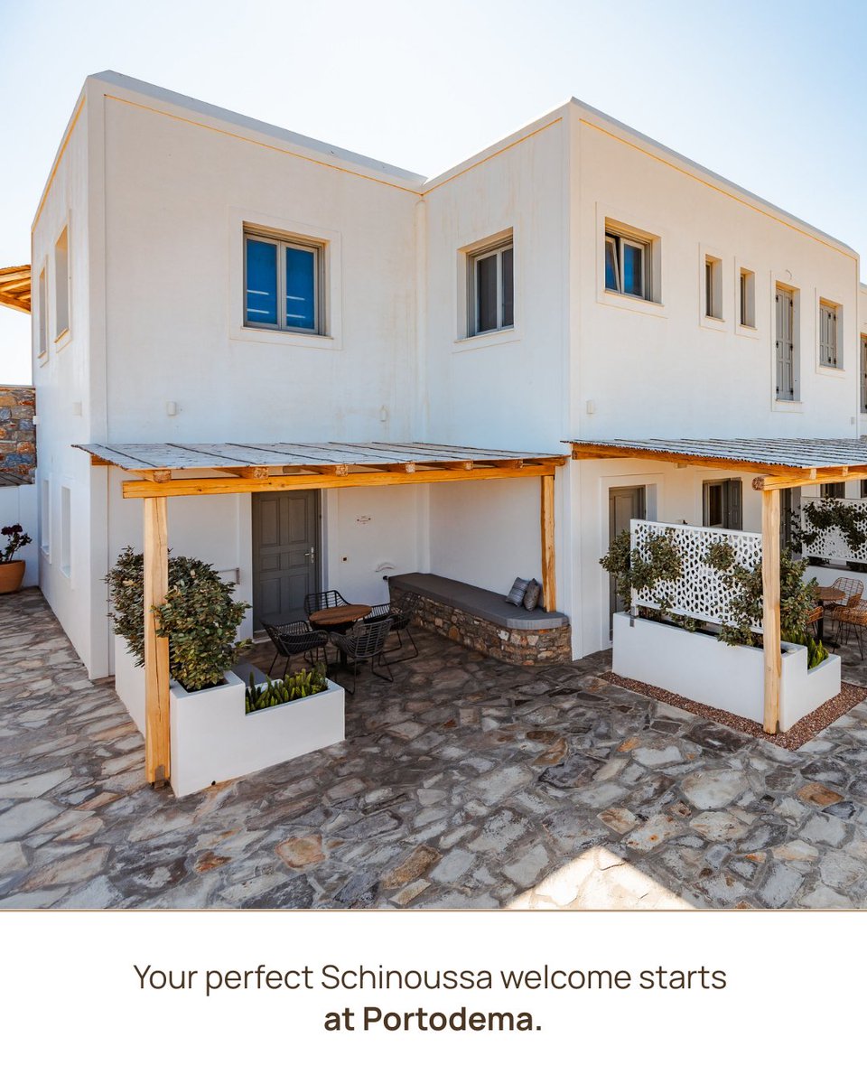 portodema's tweet photo. Your first steps on the island should feel like a welcome. This is where it begins.
Τα πρώτα σου βήματα στο νησί πρέπει να μοιάζουν με καλωσόρισμα. Εδώ ξεκινάει.

#visitgreece #portodemaluxurysuites #greekparadise #schinoussa #schoinousa #Σχοινούσα #greece #portodema https://t.co/OfIj27GtPf