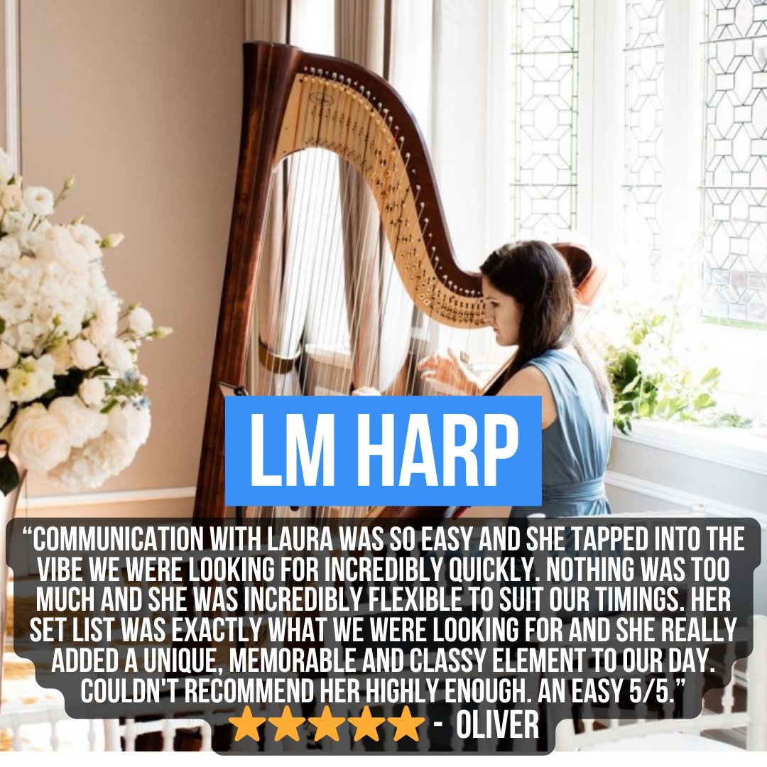 Thank you for your wonderful review of LM Harp, Oliver, and congratulations! 🎉

LM Harp plays everything from rock and pop hits, to Disney classics, classical masterpieces, and traditional folk tunes. 🎶🪉

entertainment-nation.co.uk/lm-harp