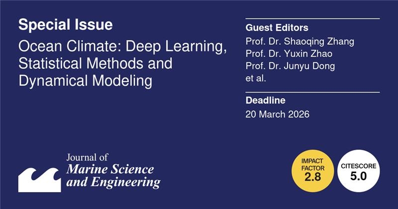 JMSE_MDPI's tweet image. #Callforpaper 👇

#modelling #dataassimilation #mesoscale #ocean #processes
#algorithm #MDL #NN #marine #dynamics #climate

🌊Special Issue &quot;Ocean Climate: Deep Learning, Statistical Methods and Dynamical Modeling&quot;

👨‍🎓 Prof. Shaoqing Zhang, et al.

💻brnw.ch/21wWdwt