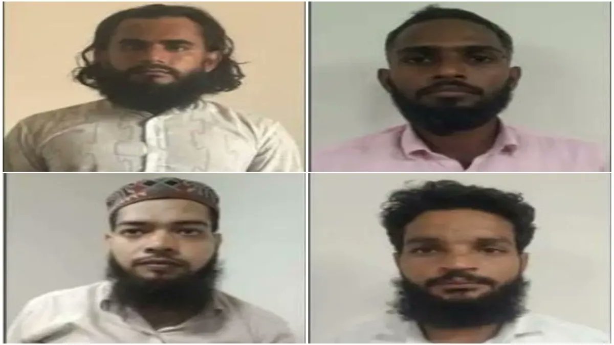 Akmal Raza, Safeel Salmani, Md Tausif, Qasim Ali arrested after UP ATS found they were plotting to k*lI Hindu religious leaders, terrorist attacks, overthrow the govt &amp; impose Sharia law.
They were raising funds to build a Mujahideen army.
Thank you #UPPolice for saving lives🙏