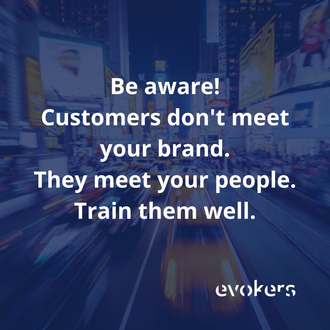 evokersbranding's tweet image. Be aware!
Customers don't meet your brand.
They meet your people.
Train them well.

We create global #brands by implementing #branding and #marketing strategies.
Visit our website to learn how we can help your #brand grow evokers.gr
We are brand #evokers