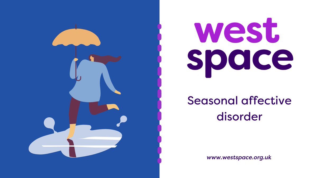 Seasonal affective disorder (SAD) is a type of depression that happens at certain times of the year, often in winter.

Find tips, resources, apps, podcasts, and videos to understand SAD and ways to manage your mental health: westspace.org.uk/self-help/self…