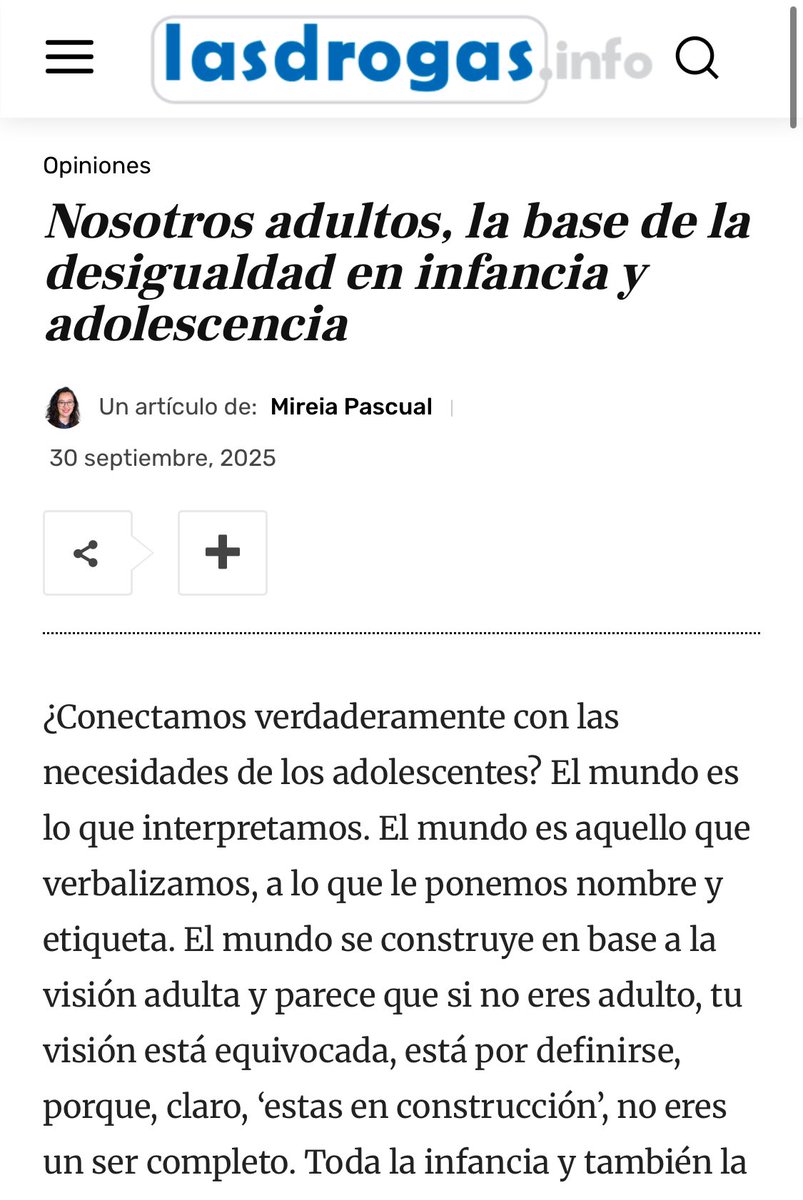 Hoy publico esta opinión en <a href="/lasdrogasinfo/">LasDrogas.Info</a> lasdrogas.info/opiniones/noso…