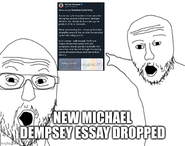 To no ones suprise - <a href="/mhdempsey/">Michael Dempsey</a> beautifully articulates the nature of narrative cycles. Read and re-read.