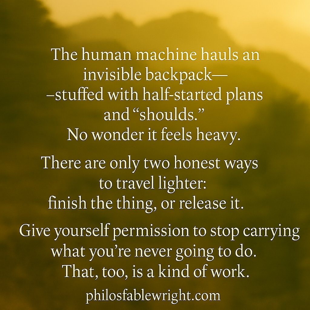 PFablewright's tweet image. Are you carrying an invisible backpack?

#fablewright #LifesAJourney #travellight #liveyourbestlife #lifequotes #bookrecommendations #bookish #readthisbook #philosophyoflife