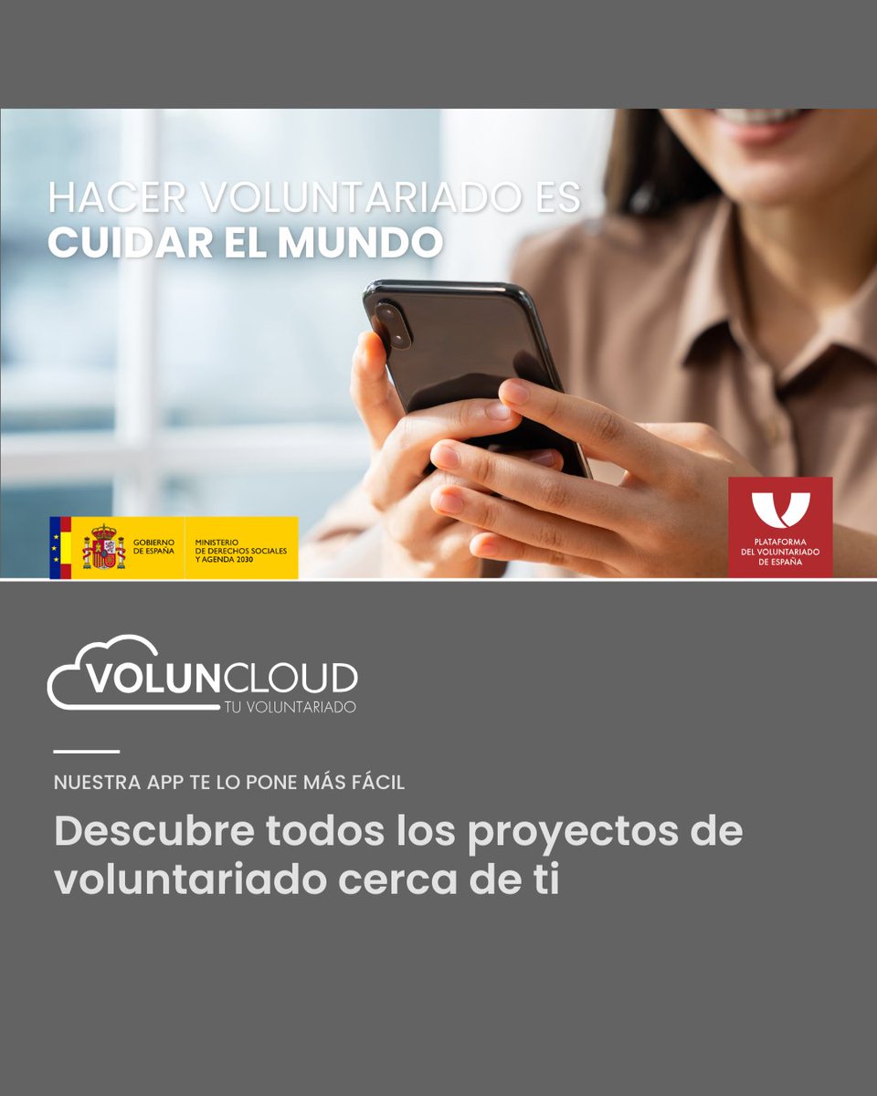 pvoluntariado's tweet photo. ‼️ Hacer #voluntariado es más fácil de lo que piensas gracias a #Voluncloud. Sólo tienes que registrarte e indicar las causas en las que te gustaría implicarte: https://t.co/rVMwUiLEFE
¿A qué esperas? 😉 https://t.co/Kbade3SlOU
