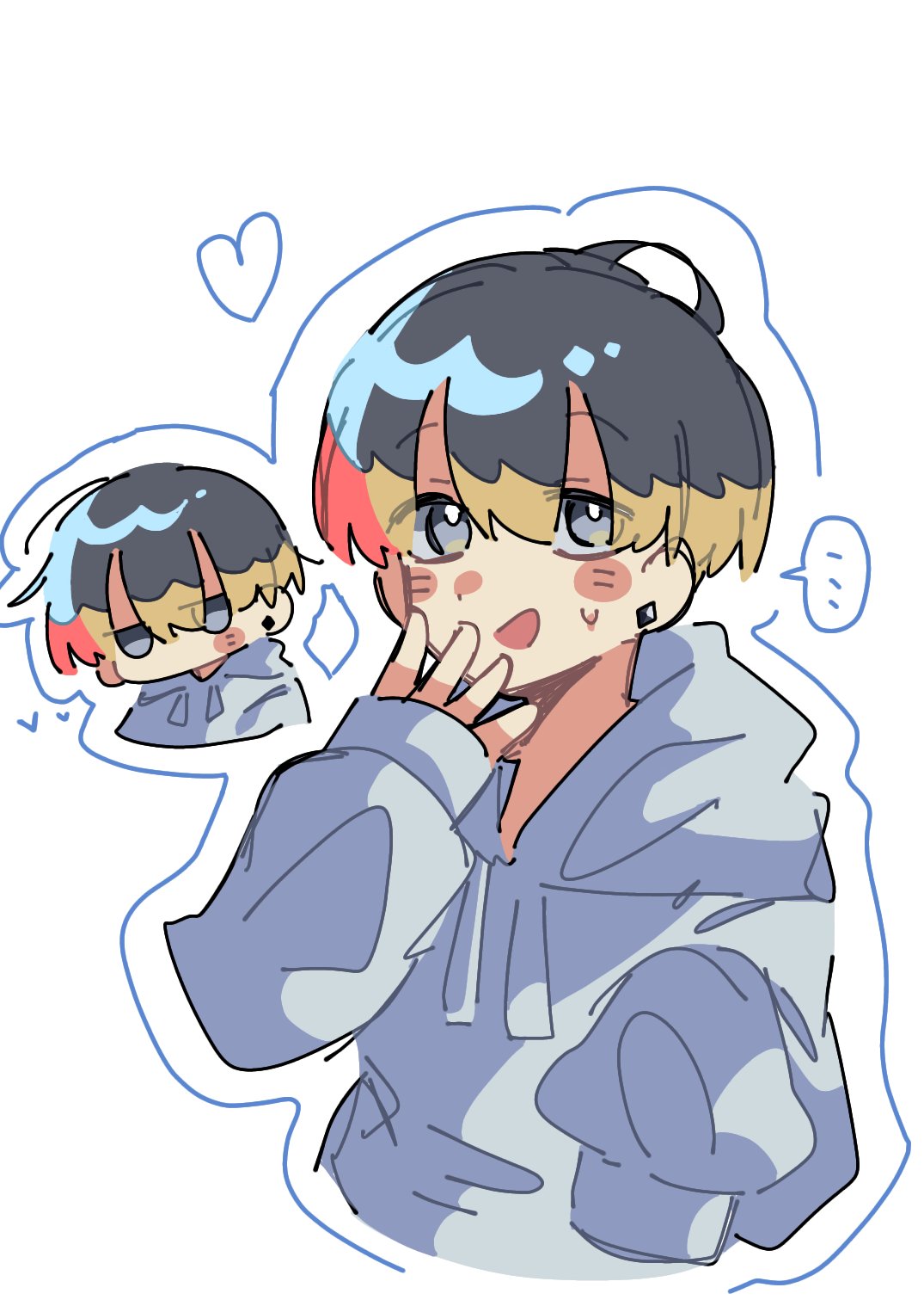 僕が描いた絵 🥃 ✦. ° A long-awaited drawing お久しぶりです🫨 コミティア