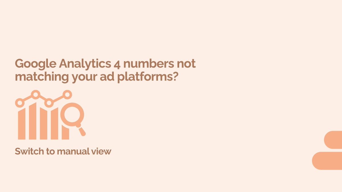 👉 Struggling to match GA4 sessions with your ad platform clicks?
💡 Blame GA4 attribution.

Here’s the catch: GA4’s default session source rewrites attribution, so paid traffic often gets credited to organic or direct.

If you want like-for-like with your ad platform, use manual