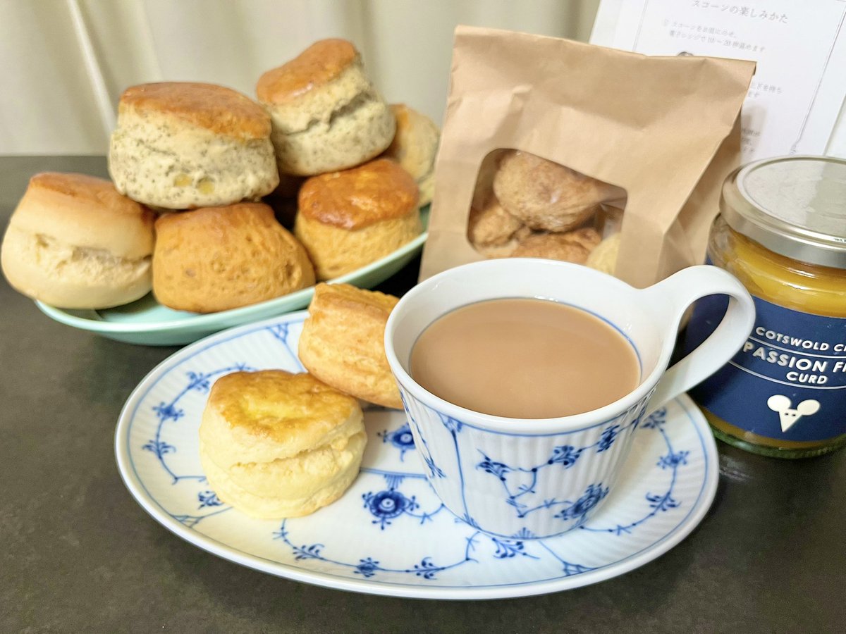 chocolemonade's tweet photo. 英国フェア🇬🇧スコーン計17個🥮 https://t.co/XXB0gQ88q8