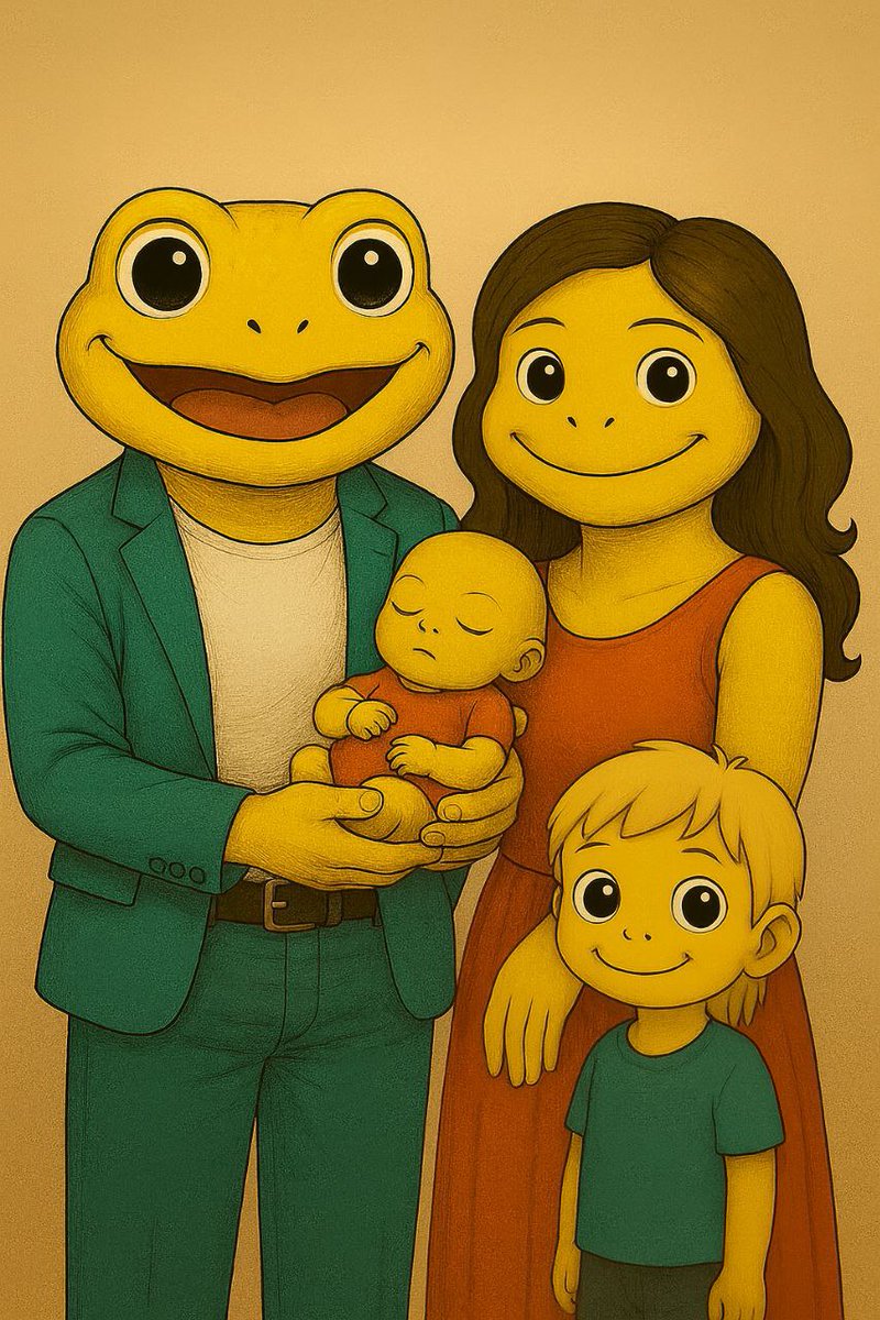 TurboTorge's tweet image. It’s been a bit quiet around me lately, but I haven’t lost a single spark of faith in $Turbo - quite the opposite!
We’re now a family of four and my full focus is on them right now.
I’ll be back active soon.
Stay #TurboToadToken 💛🐸⚡️
Torge