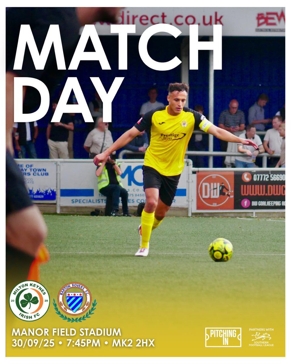 MATCHDAY |

Another game under the lights as we travel to Buckinghamshire to face <a href="/MKIrishFC/">Milton Keynes Irish FC</a> this evening! 🫡