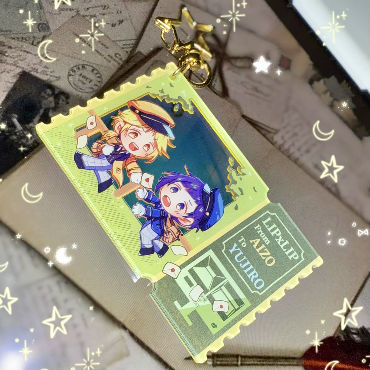 オンリー販売予定のグッズが来た💛💙
真ん中は透明です🥰