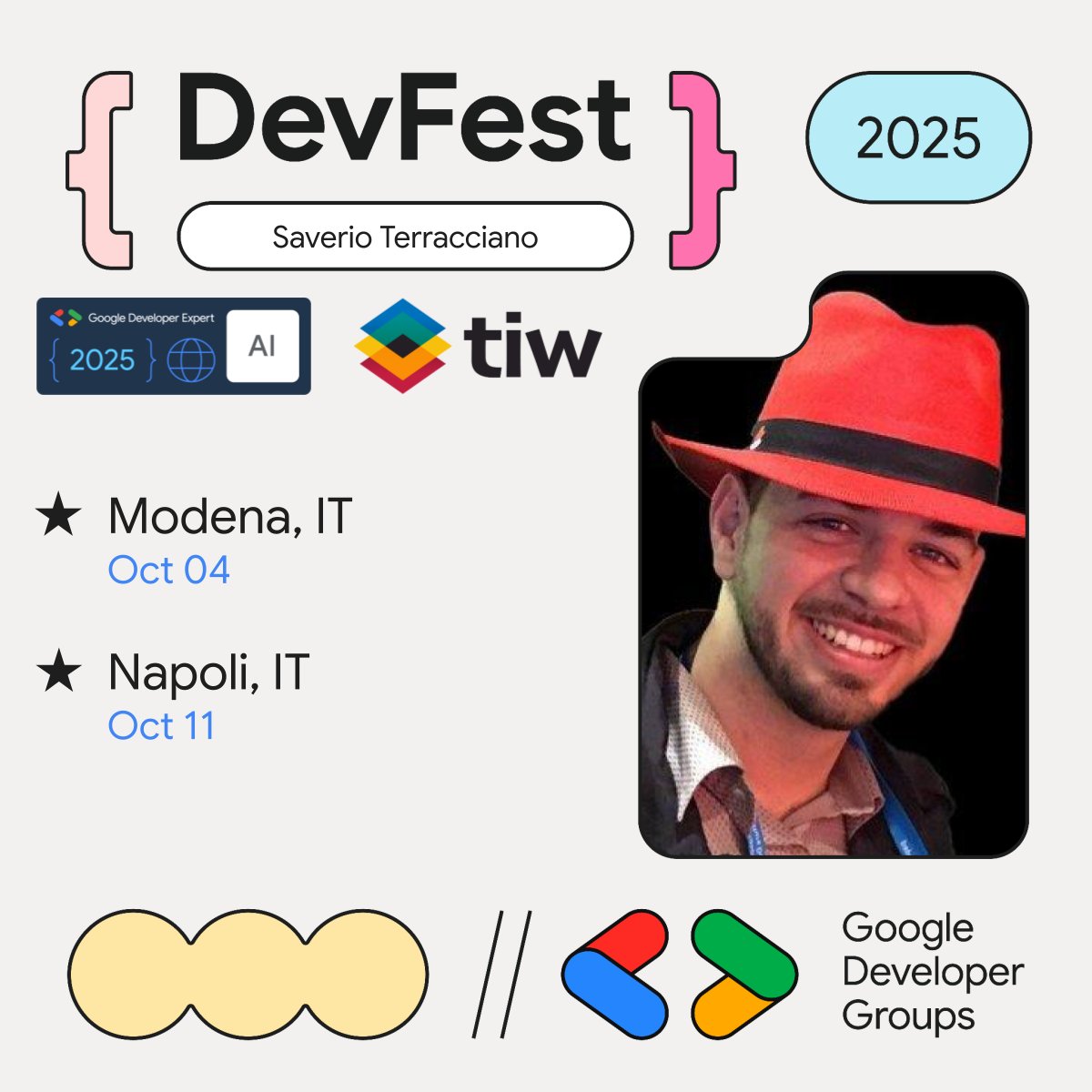 TetsuoRyuu's tweet image. ✨Hey there! This weekend and the next, I&apos;ll be speaking at DevFest Modena &amp;amp; Napoli. 

I&apos;ll discuss how to integrate #AI into your apps, how to leverage #Gemini and #AIStudio for rapid &amp;amp; robust prototyping, and how to apply some lessons learned from our work at TIW Group Ltd.