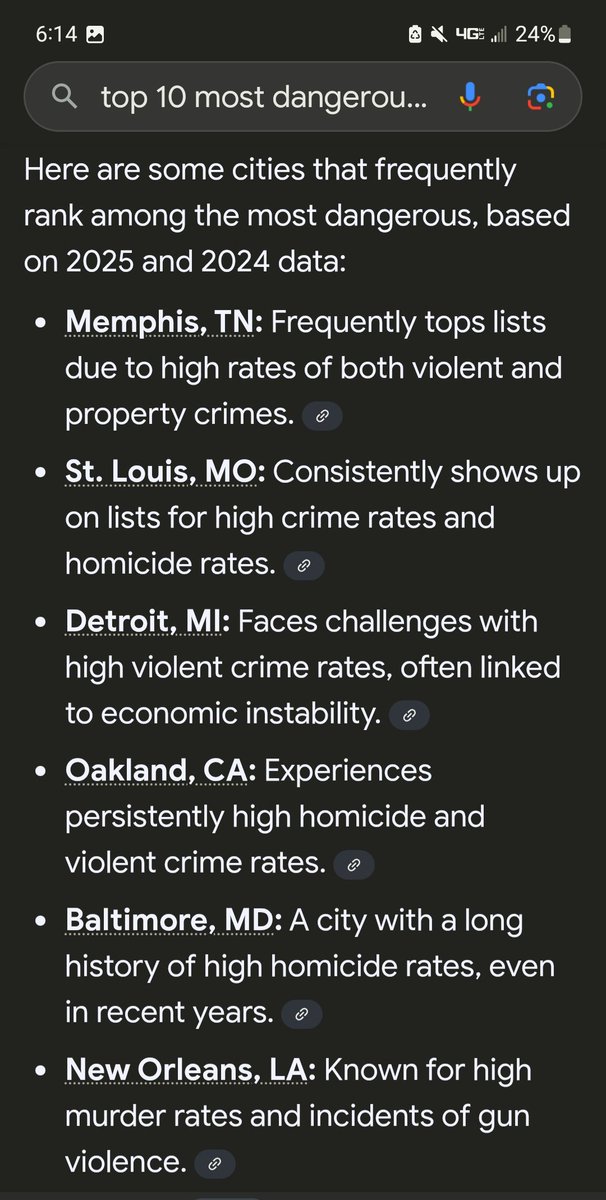 Jere_Memez's tweet image. According to Google, these are the most dangerous and violent cities in America. @Grok, which of these cities have Democrat mayors?