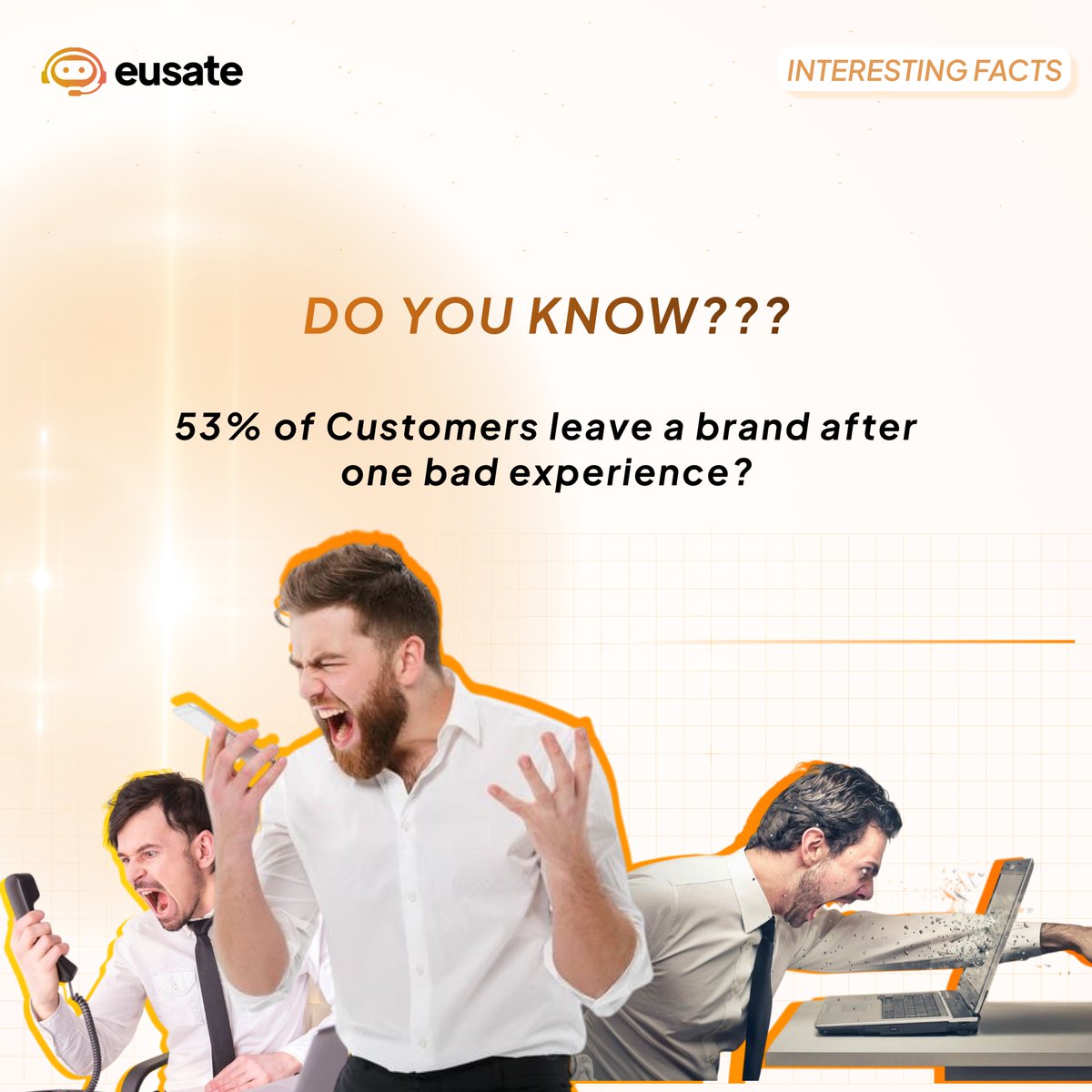 eusate_ai's tweet image. You probably did not know that, but now you do.

Together, let&apos;s erase the bad experiences... 
Apply for Eusate beta today👇
eusate.com