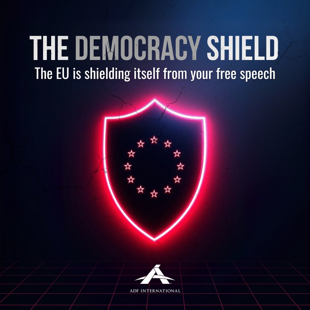 ADFIntl's tweet image. Earlier this month, Commission President Ursula von der Leyen was met with boos in the European Parliament (watch below) as she announced the EU’s latest censorship tool: The European Democracy Shield.

But what is the Democracy Shield?🧵