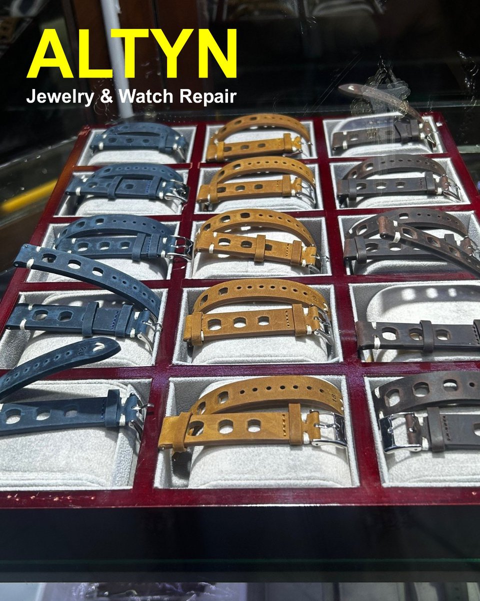 Block37Shops's tweet image. The right watch helps you stay on track. The right watch band helps you stay on point. Find a stylish selection of watch bands at Altyn Jewelry &amp;amp; Watch Repair, located in the Pedway.