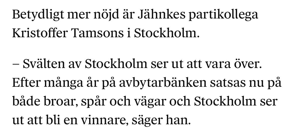 Idag presenterade Trafikverket sitt förslag till nationell plan. För första gången på många år räknas Stockholmsregionen till vinnarna. Kommenterar i DN!