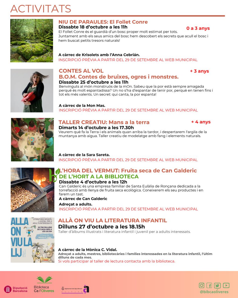 Biblio Ca l'Oliveres tweet media