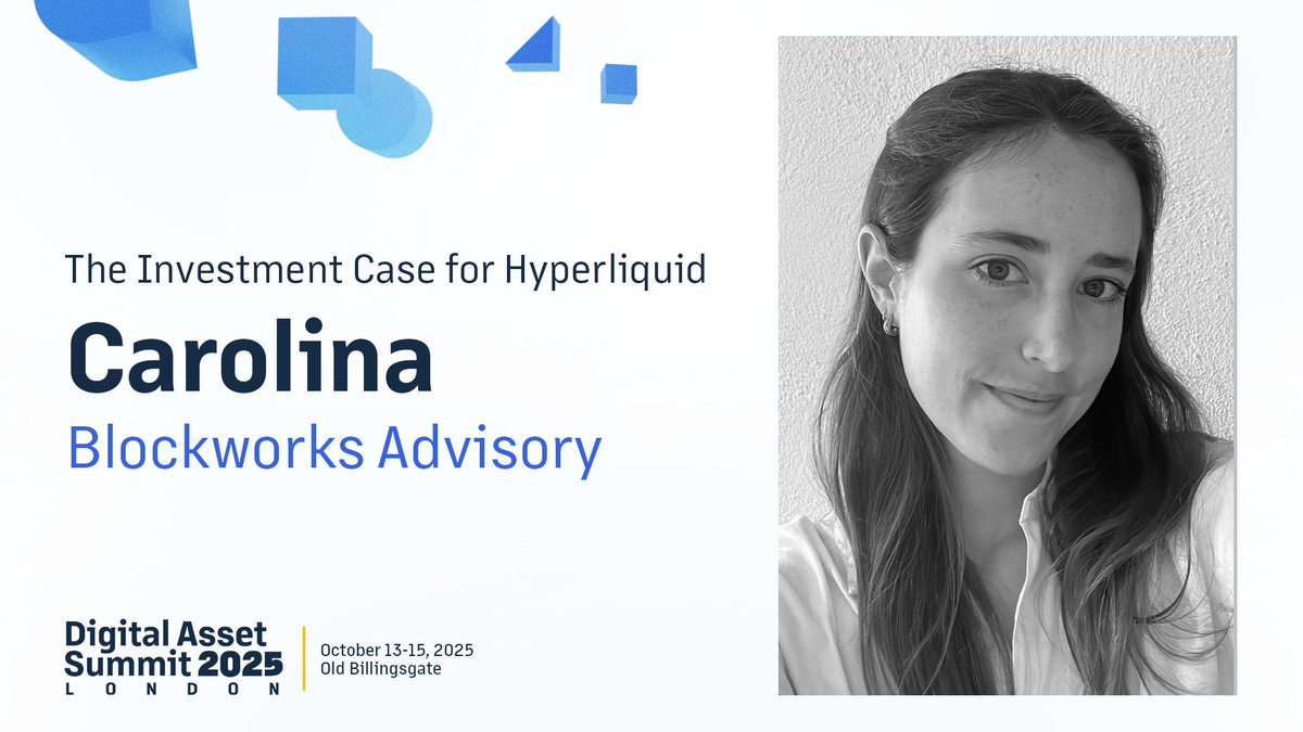 Promotional image for The Investment Case for Hyperliquid keynote by Carolina at DAS London 2025