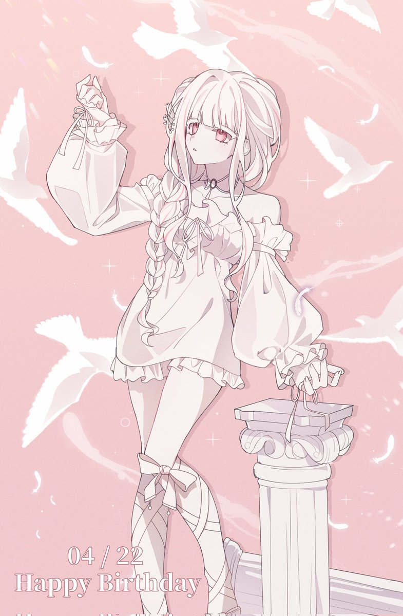 다들 10월도 잘 부탁드려요 >///< 오늘 트친분께 받은 아벨린 올리구 갑니다... 🩷 (+ 내리게 된 생일 커미션)