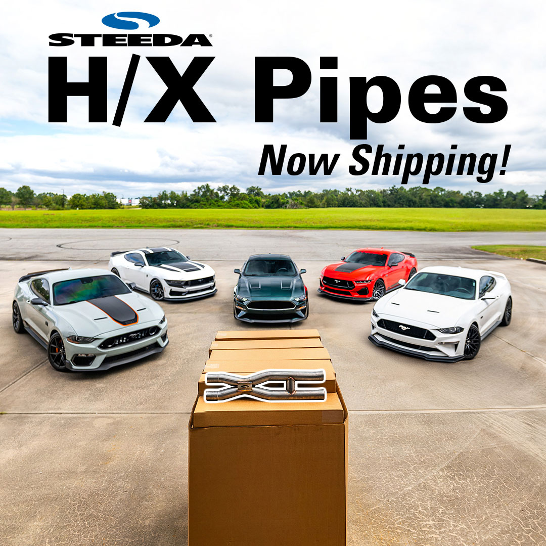 steedaautosport's tweet photo. 🔥 They’re here. They’re loud. They’re shipping. 🔥

- Aggressive race-inspired tone
- Lighter than stock (drops up to 6 lbs)
- Fits GT, Bullitt, Mach 1 &amp; Dark Horse
- Made in the USA with T-304 stainless steel

 https://t.co/6KMPZ53M2X

#steeda #speedmatters https://t.co/gkemUr02iL