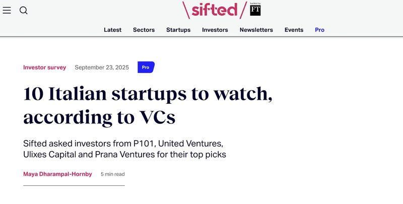 MatMoscarelli's tweet photo. You must keep an eye on what’s happening in Italy! 🇮🇹
 
Thanks to Sifted for asking me about the 4 best Italian startups to watch that are not part of our United Ventures portfolio. My picks: Ephos, Smartness, @WavefulApp and compri. Congrats also to: Complaion , Pillar, @ZefiAI and Pack. 
 
More mature EU ecosystems (UK, France, Germany) are cool but we are getting there. In Italy we’ve always had extraordinary talent but we lacked the ambition to build global champions. Things have been changing quickly. 
 
We have everything:
🏛️ Prestigious universities that excel in research: Politecnico di Milano, Politecnico di Torino, Sapienza Università di Roma, Università di Pisa etc.
💰 Capital, VC funding is increasing rapidly with new funds, international top-tier VCs and established local players growing their fund sizes 
🚀 Tech success cases and exits: Bending Spoons, Musixmatch, Satispay, Translated, Exein, Fiscozen and many more.
 
In the words of Steve Jobs: “Stay hungry, stay foolish”, because we are building the italian economy of tomorrow.

PS. See you all in Turin soon for the best European tech conference. @italiantechweek 
Link in the first comment.