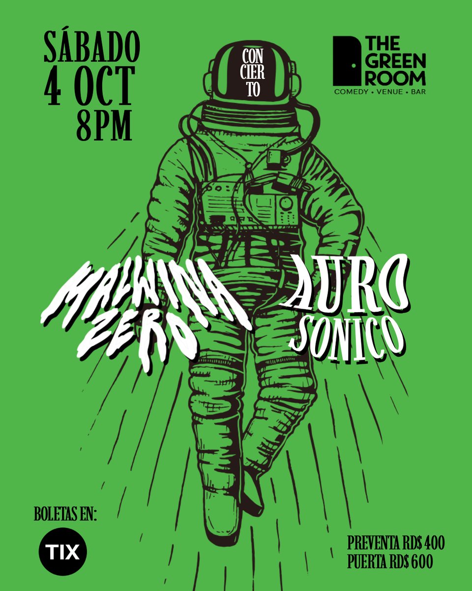 les pongo esto pa ver si desentumecen ese espiritu y se animan a ver la vanguardia!! este SABADO EN GREEN ROOM.  no vivas del pasado,  aqui y ahora es mejor!