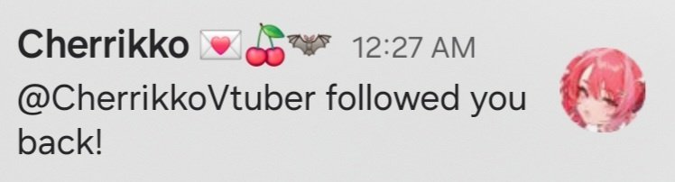 Ahhh I was blessed  by a beautiful bri'ish cherry bat!? 🍒🦇

I'm so honored! 💖😭