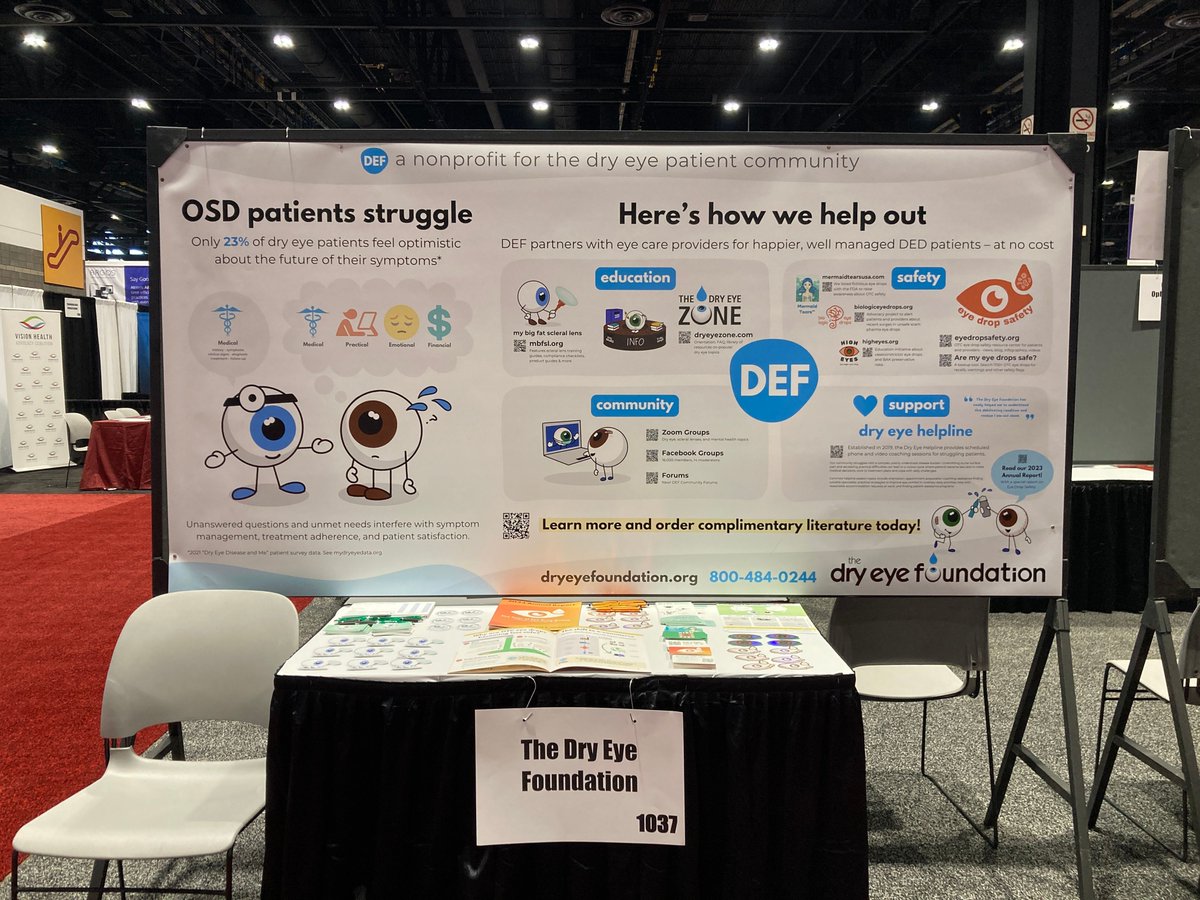 Help DEF exhibit at the American Academy of Ophthalmology annual meeting October 17-20. Donate now at buff.ly/jbMe5fv

We need your help to reach more Ophthalmologists to raise awareness about our important programs.

#AAO2025 #Ophthalmology #dryeye #nonprofit #support