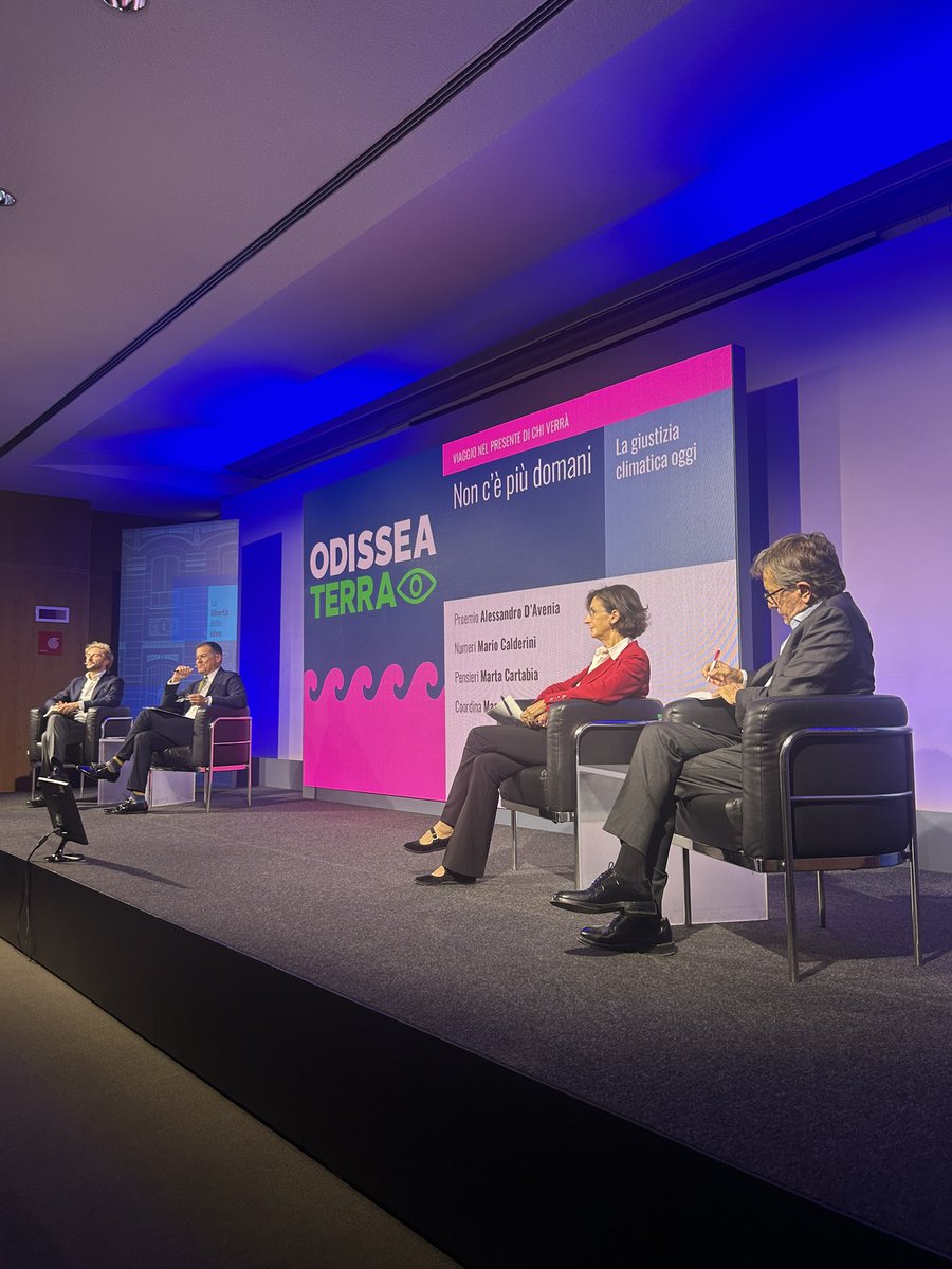 Al via il terzo incontro del ciclo “Odissea Terra” promosso da #FondazionePesenti con <a href="/FondCorriere/">Fondazione Corriere</a>. Con noi di nuovo #AlesssandroDAvenia e #MassimoCalderini, ed il contributo di #MartaCartabia