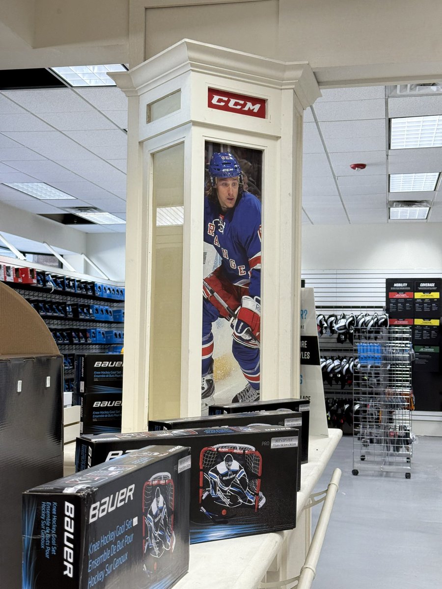 Shoutout Pure Hockey in Rochester for this absolute RELIC of a <a href="/CarlHagelin/">Carl Hagelin</a> poster in the store.

<a href="/NYRangersRadio/">Rangers Radio: A New York Rangers Podcast</a> | #NYR