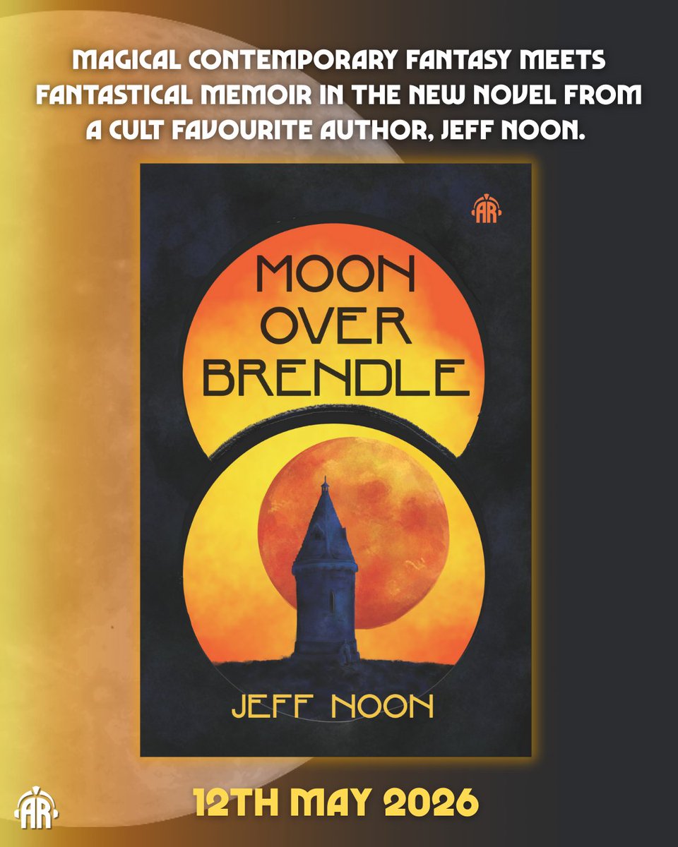 angryrobotbooks's tweet image. We are thrilled to reveal the cover of MOON OVER BRENDLE by @jeffnoon , out May 2026!

Moon Over Brendle is available for preorder now, over in the link below! We also have review copies available to be requested....

Cover designed by Sneha Alexander.
watkinspublishinglinks.com/moonoverbrendle