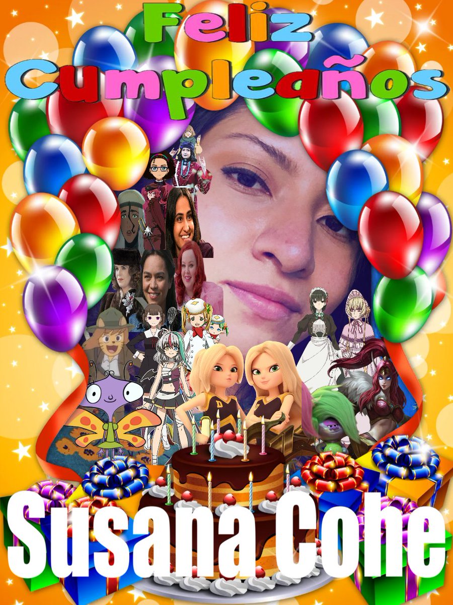 Camelo2017's tweet photo. Feliz cumpleaños @SusanaCohe Que dios te bendiga y que todos tus deseos se hagan realidad. Felicidades.
#VamosLuna #CombatantsWillBeDispatched #Ghostforce #LogHorizon #KaguyaSamaLoveIsWar #Escandalosos #TheOffer #DestinoFinalLazosDeSangre #LaVidaSexualDeLasUniversitarias https://t.co/T6hSQPJROZ