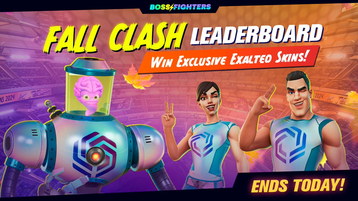 ⚡ Final Hours! ⚡
Fall Clash Leaderboards ends TODAY at 6 PM UTC ⏰
Last chance to win the exclusive Exalted Immutable Skins 🏆 + boosted rewards 🎁
All prizes will be distributed by the end of the week.