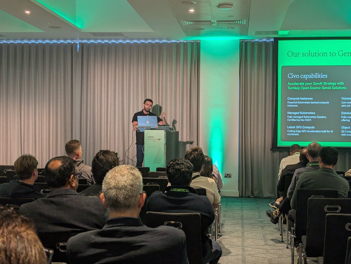 Josh Mesout has just gone live on the main stage at Civo Navigate London to speak about how AI is changing development!

Find out more about what Civo is doing in the AI space here: civo.com/ai