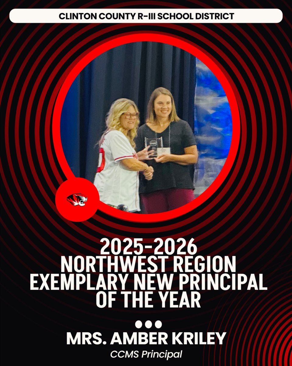 Congrats, <a href="/CCMSTigers/">CCMS Tigers</a> Principal!