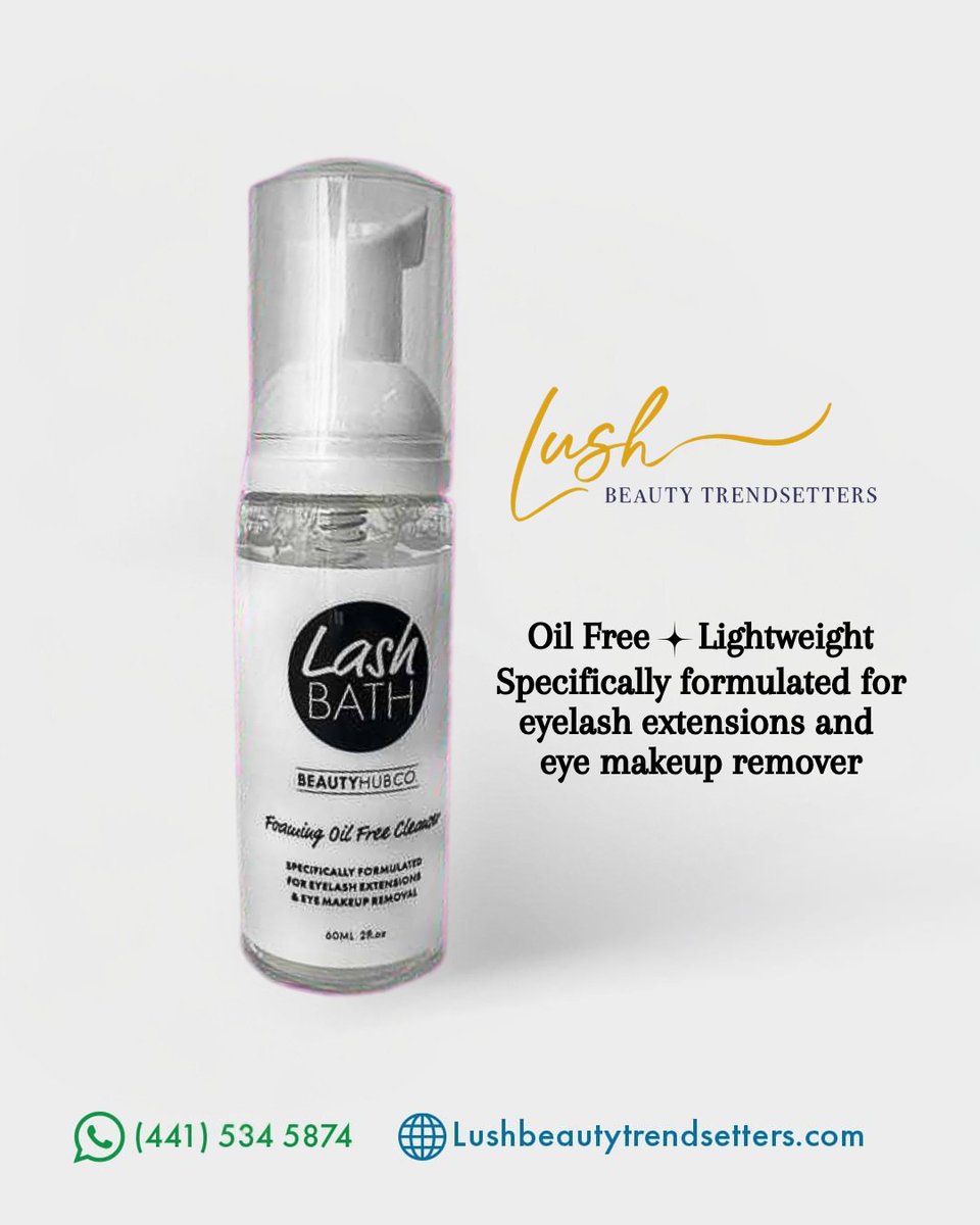 LUSHBROWBAR's tweet image. Lash Care Made Easy! 💁
Oil Free + Lightweight Lash Bath ✨

It's a MUST HAVE! 💫
Keep your lashes clean and fresh💕

💬 (441) 534-5874 🌐 lushbeautytrendsetters.com

#lushbeautytrendsetters #lashbath #lashcare #bermudabeauty