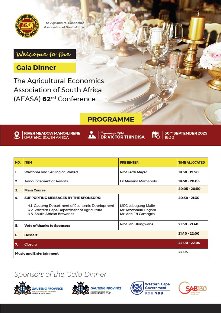 Agricultural Economics Association of SA tweet media