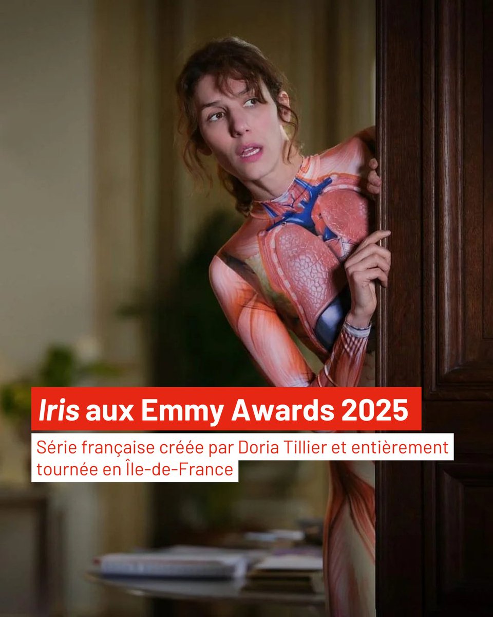 filmparisregion's tweet photo. 🎬 La #seriefrancaise Iris est nommée aux @iemmys 2025 !
📍 Tournée entièrement en #iledefrance
🤝 Avec l'accompagnement de Film Paris Région https://t.co/rI53Rs59mk https://t.co/0AzCUmSMv9