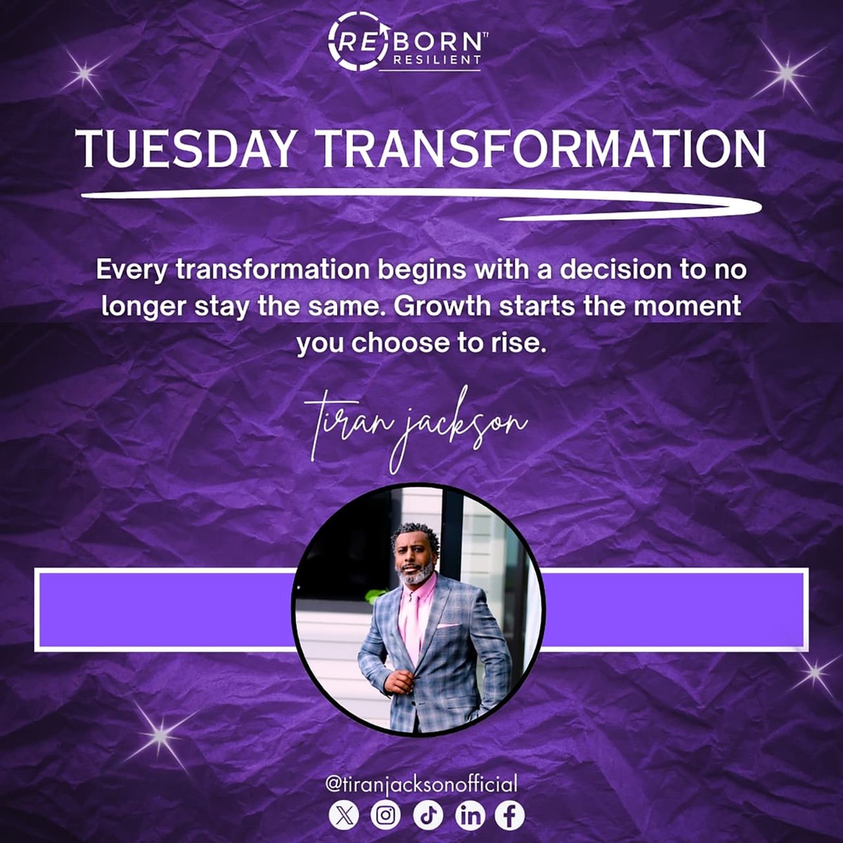 tiran_jackson's tweet photo. Today, let this be your reminder: you hold the power to transform your life. 🔑The choice is yours. Will you stay the same, or will you rise?

Follow Tiran Jackson

#TuesdayTransformation #GrowthMindset #ChooseToRise #PersonalDevelopment #ResilientLiving #TransformationJourney https://t.co/gsfqMRKxmV