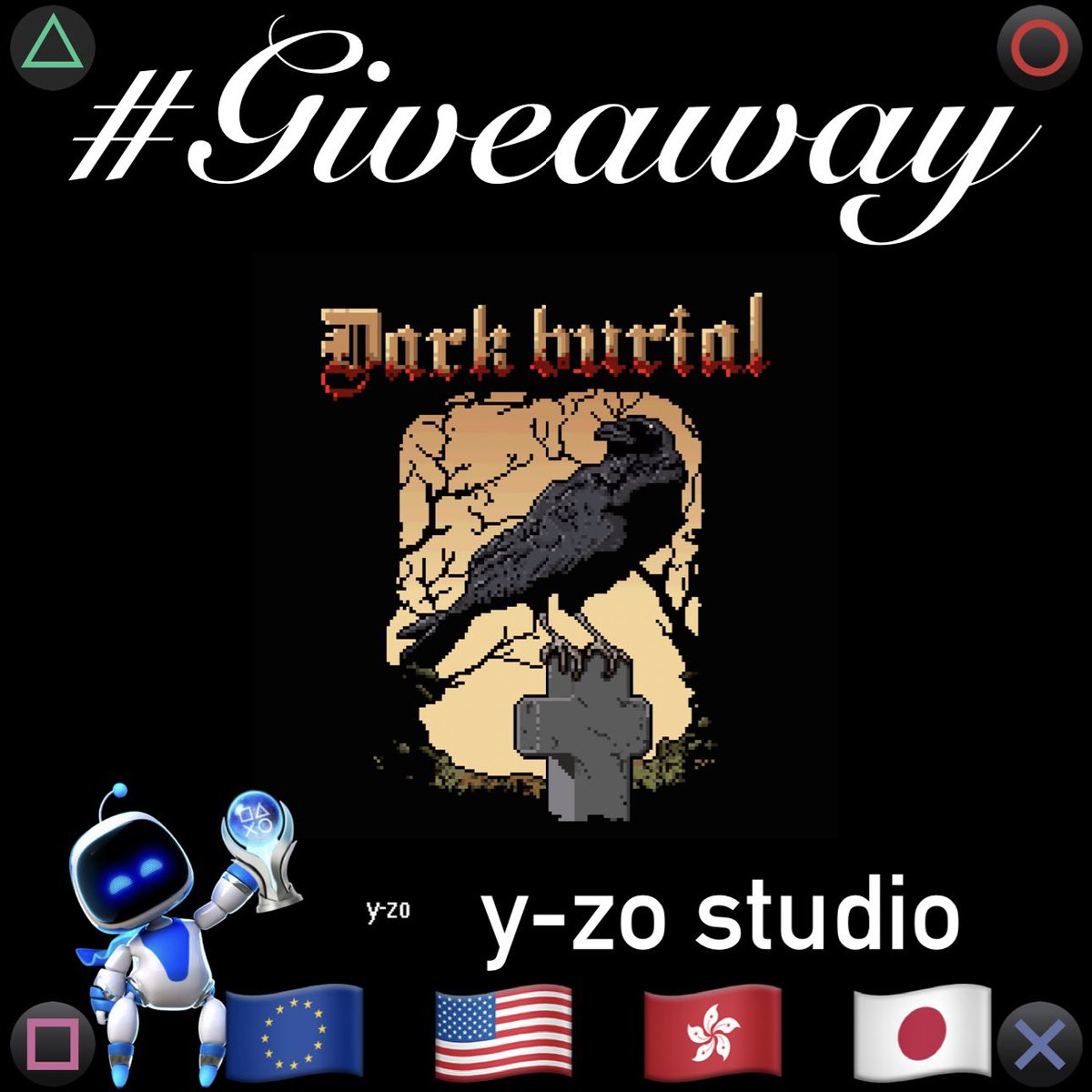Robert2567 (@psn_robert2567) on Twitter photo 🎁 #Giveaway  🎮 Dark Bruial
🗝️1x #PS4 #PS5  🔄 Cross-Buy Code
🌐 🇪🇺 • 🇺🇸 • 🇭🇰 • 🇯🇵 (Winner choose)
🔁 Repost ❤️ Like 👤 Follow 
<a href="/PSN_Robert2567/">Robert2567</a> + <a href="/yzo_studio/">y-zo studio</a>
⏳ Winner in 48h → Good luck🍀 🎁 #Giveaway  🎮 Dark Bruial
🗝️1x #PS4 #PS5  🔄 Cross-Buy Code
🌐 🇪🇺 • 🇺🇸 • 🇭🇰 • 🇯🇵 (Winner choose)
🔁 Repost ❤️ Like 👤 Follow 
<a href="/PSN_Robert2567/">Robert2567</a> + <a href="/yzo_studio/">y-zo studio</a>
⏳ Winner in 48h → Good luck🍀