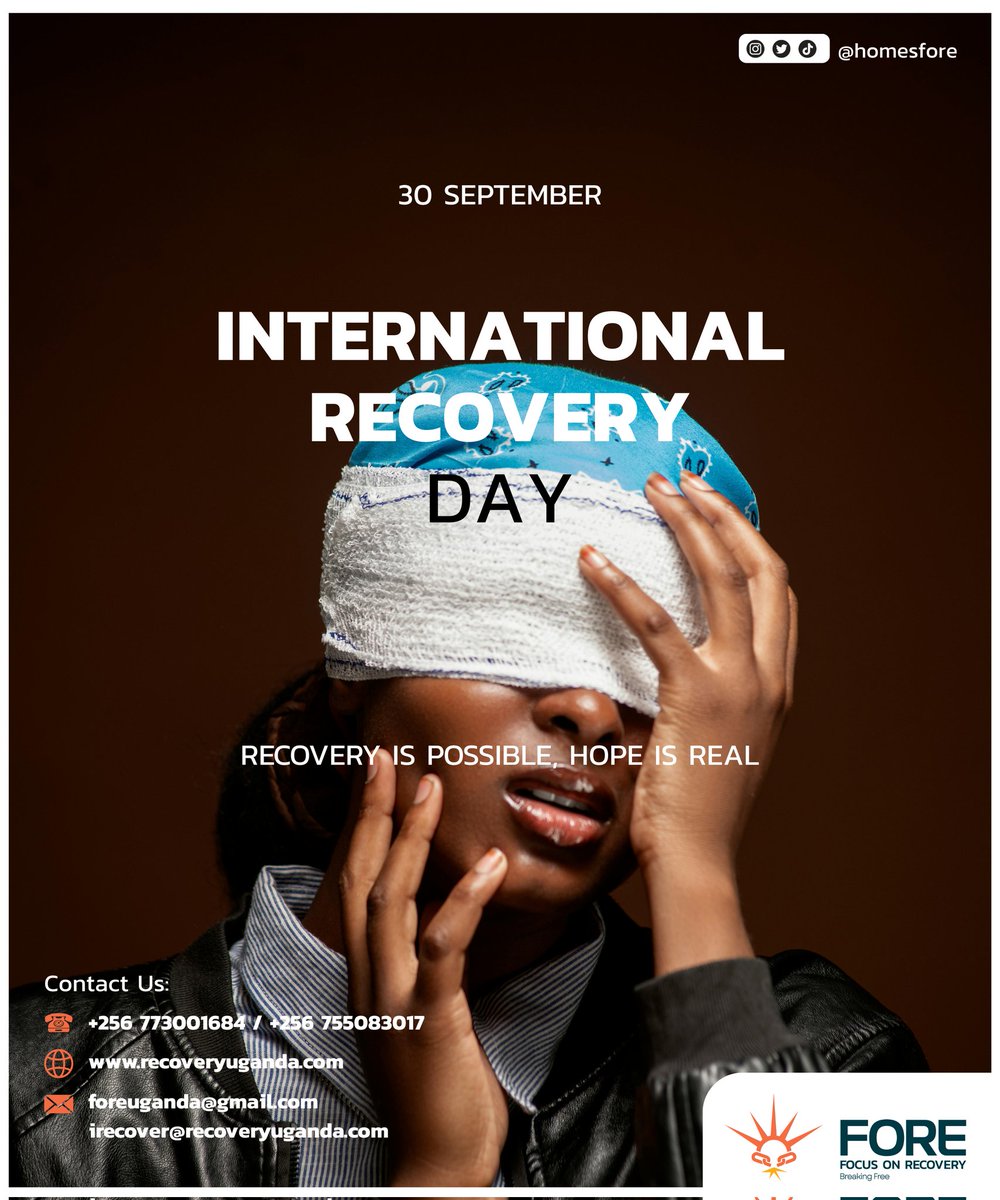 As we commemorate International Recovery Day, we wish to inform you that recovery is possible &amp; we're here to walk the journey with you. 🤎
