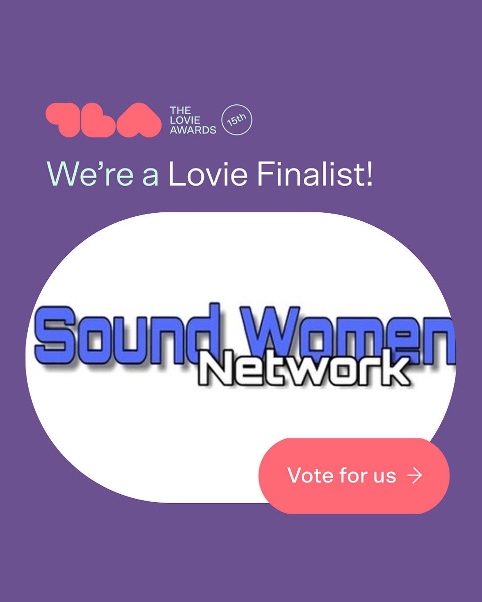 Sound Women SW are so proud to announce we are a Lovie Finalist, our work was selected as one of the best in the competition and is among the top 30% of all work entered in Europe. With nearly 1,200 entries from 35 countries, work entered in the 15th Annual <a href="/lovieawards/">The Lovie Awards</a>
