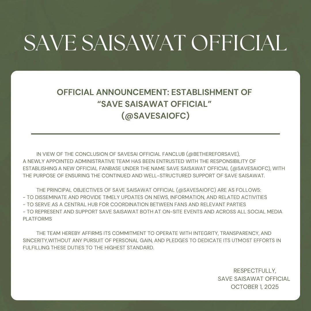 Save Saisawat Official tweet media