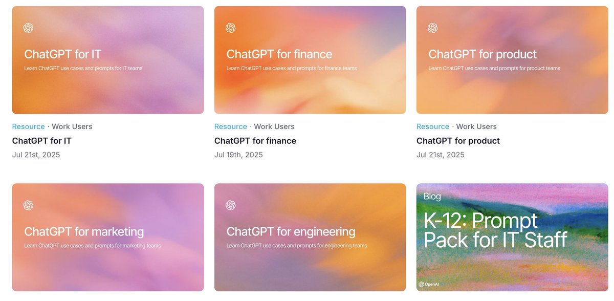 OpenAI academy 发布的prompt Packs 提示词大礼包,分门别类整理了12个类别的几百个提示词,用ai studio 手搓 ...
