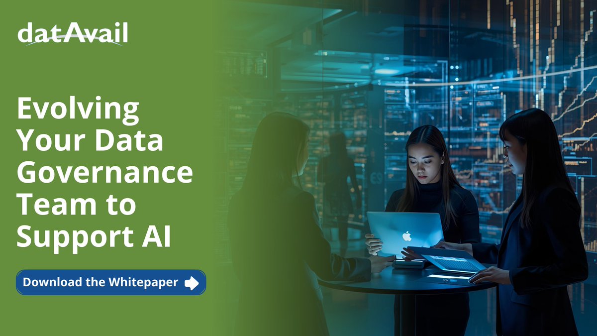 datavail's tweet image. AI adoption requires stronger #DataGovernance. Our whitepaper shows how to evolve teams, align roles, and use the right tools for responsible data stewardship in #AI-driven environments. Download now: datavail.com/resources/evol…
#AIGovernance #DataCompliance #EnterpriseData #Data
