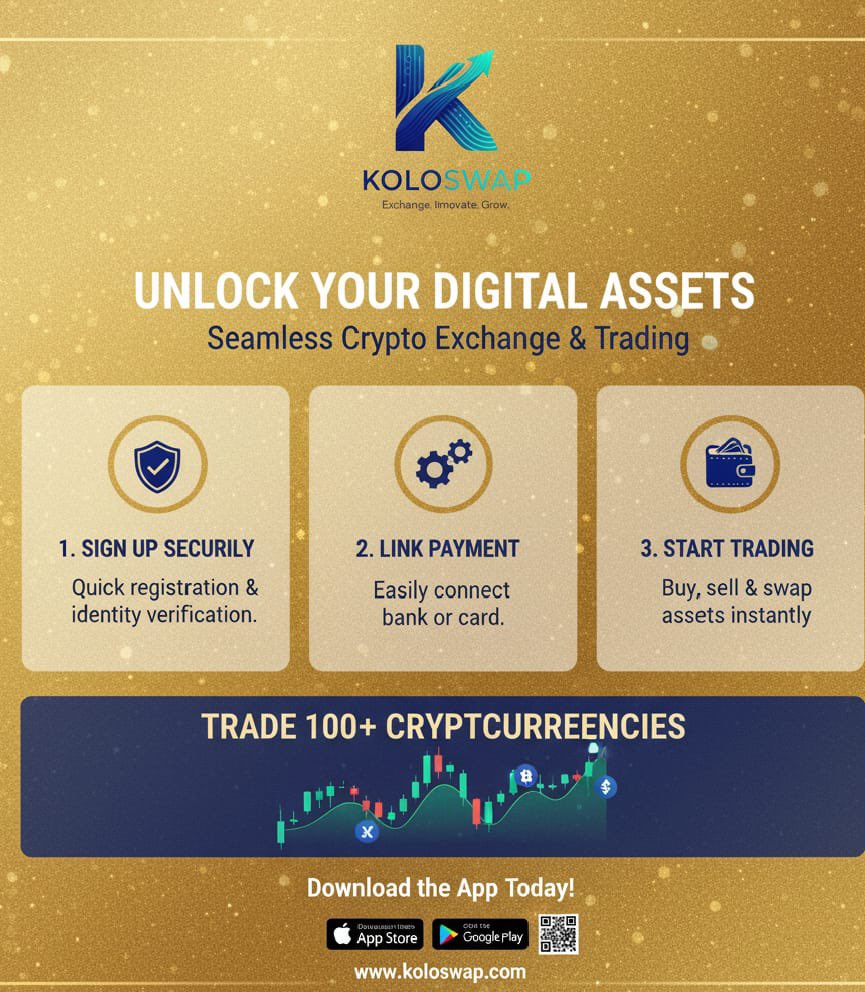 KoloSwap's tweet photo. You’re a trader. Markets move fast. Opportunities don’t wait.
With Koloswap, your swaps are instant ⚡ — so you never miss the moment. Because timing is everything in crypto.
#Koloswap #CryptoTrading #Fintech https://t.co/QDPnL3u1ba