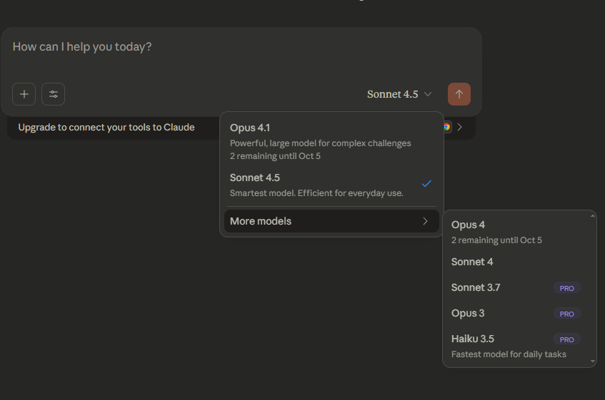 Somehow Google is the only one keeping it together with the model selector. Every other platform just keeps growing and getting bloated nonstop.