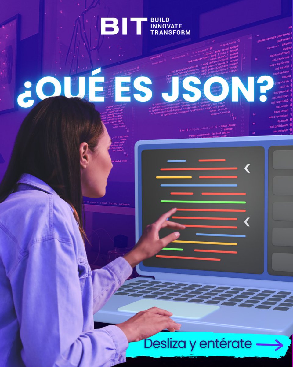 bit_institute's tweet image. 💻🔹 ¿Has escuchado de JSON y todavía no sabes bien qué es?
Tranquil@, no estás sol@ → en esta publicación te lo explicamos de forma clara y sencilla.
👉 Desliza y descubre cómo dominarlo.
Escríbenos:
📲 3023349919
🌐 bitinstitute.online
#ProgramacionWeb #JSON